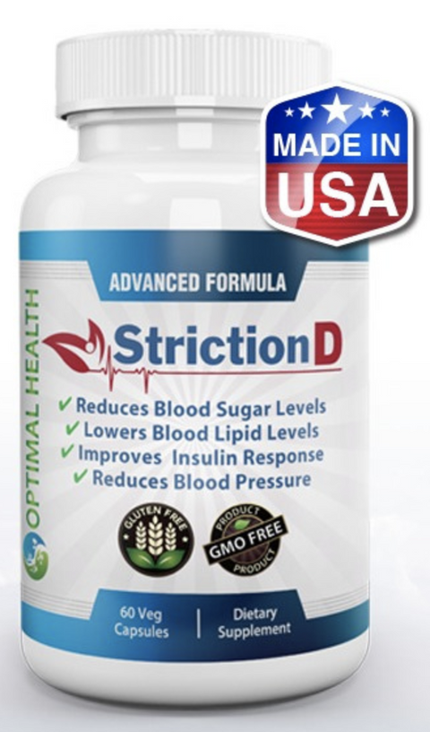 StrictionD – Blood Sugar Support - 60 Count - Best Offer - Limited Stock